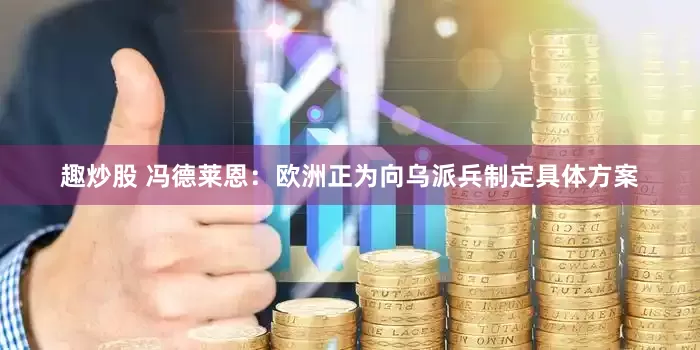 趣炒股 冯德莱恩：欧洲正为向乌派兵制定具体方案