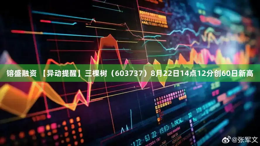 镕盛融资 【异动提醒】三棵树（603737）8月22日14点12分创60日新高
